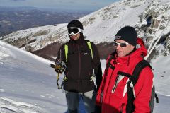 Giovanni e Stefano ad osservare la valle sottostante