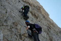 Parte alta Ferrata Brizio