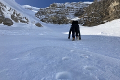 Daniele in avvicinamento al canale