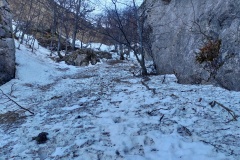 Le svolte sopra Foce di Montemonaco