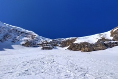 Neve non proprio ottima per l'avvicinamento