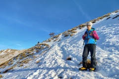 Alessio verso la sella del Bicco