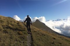 Daniele verso cima di Vallelunga