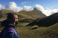 Con lo sguardo verso la piramide sommitale della Sibilla