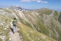 Alessio al rientro verso Campo Imperatore