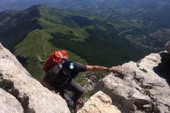 Fabio in uscita dal terzo tiro