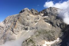 Rifugio Franchetti dall'alto