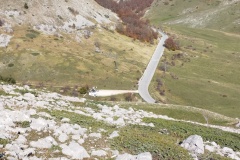 Scendendo verso il parcheggio