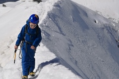 Sulla cresta verso sella di Monte Aquila