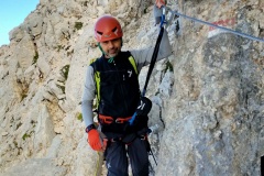 Stefano sulla ferrata