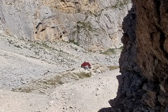 Vista sul Rifugio Franchetti