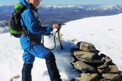 Alessio in cima alla Laghetta Sud