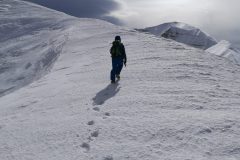 In cresta verso Cima di Forca Viola