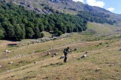 Stefano risalendo dalla valle