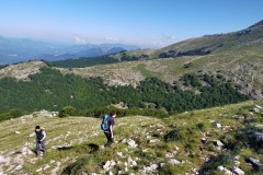 Alessio e Stefano salendo verso il primo duemila di giornata