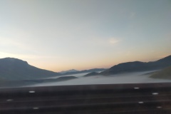 Nebbia sulla piana di Castelluccio