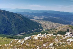 Sguardo verso la piana del Fucino