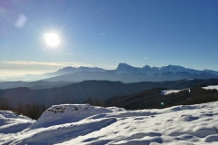 Il Gran Sasso baciato dal sole