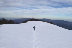 In discesa dopo il rifugio