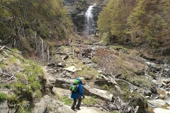 Cascata Morricana in lontananza