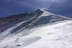 La cima del Gorzano scendendo verso il versante amatriciano