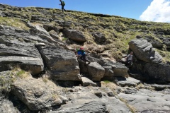 Solcando la roccia arenaria