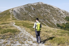 Stefano sulla via di cresta