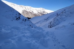 Slavine sulla parte alta del fosso della Tagliola