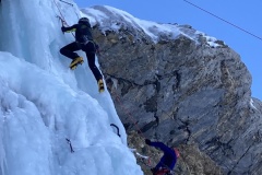 Daniele sulla parte finale della cascata