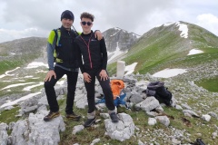 Alessio e Stefano al valico di Barrea