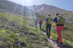 Verso la forcella di Maiella