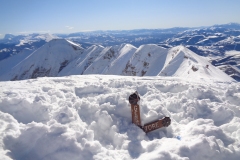 Le creste dei Sibillini innevate