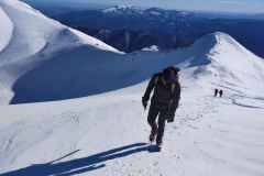 Stefano salendo in cresta