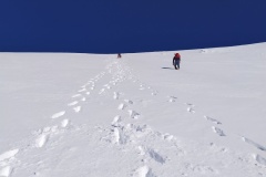Scendendo dal canalone delle fate