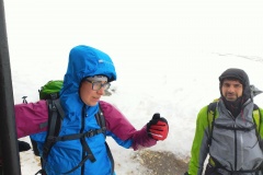 Stefano e Alessio tra il vento e la nebbia