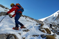 Alessio scendendo le "Roccette"