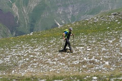 Stefano in scioltezza sulla risalita