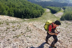 Stefano sotto il caldo delle piste...