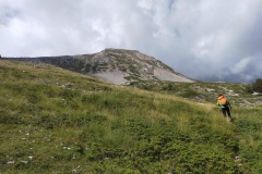 Alessio sotto la cresta di Serra Cappella