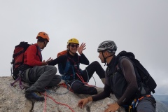 Daniele e i giovani sulla Punta dei Due
