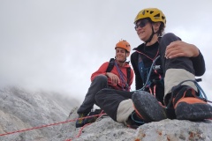 I due giovani alpinisti in vetta