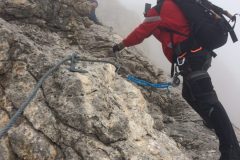 Tratto centrale della ferrata Ricci