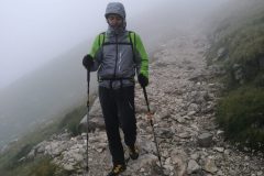 Scendendo dal Rifugio Franchetti