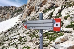 Segnavia del Rifugio Manzin