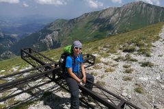 Alessio in cima a Pizzo Tre Vescovi