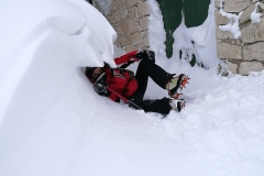 Giovanni si diverte con l'accumulo di neve!