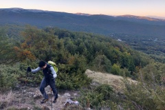 Stefano sul primo tratto in salita