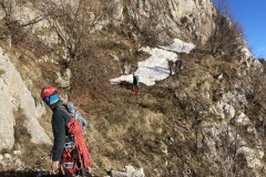 Davide sul traverso di rientro