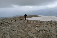 Stefano quasi in cima al Vettore