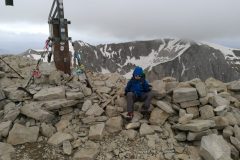 Alessio in vetta al Monte Vettore